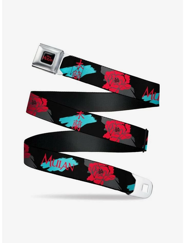 Top 10 🥰 Disney Mulan Red Flower Seatbelt Belt 👏