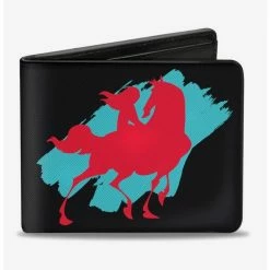 Best Pirce 🔥 Disney Mulan Red Horse Bifold Wallet ⌛