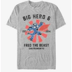 Top 10 🎉 Disney Pixar Big Hero 6 Fred Collegiate T-Shirt ⭐