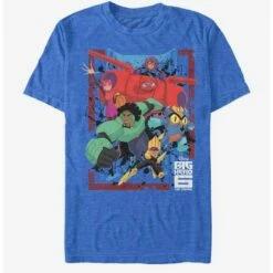 Outlet 😀 Disney Pixar Big Hero 6 Group Six T-Shirt 🎁