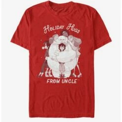 Best Sale 👏 Disney Pixar Big Hero 6 Hugs From Uncle T-Shirt 🌟