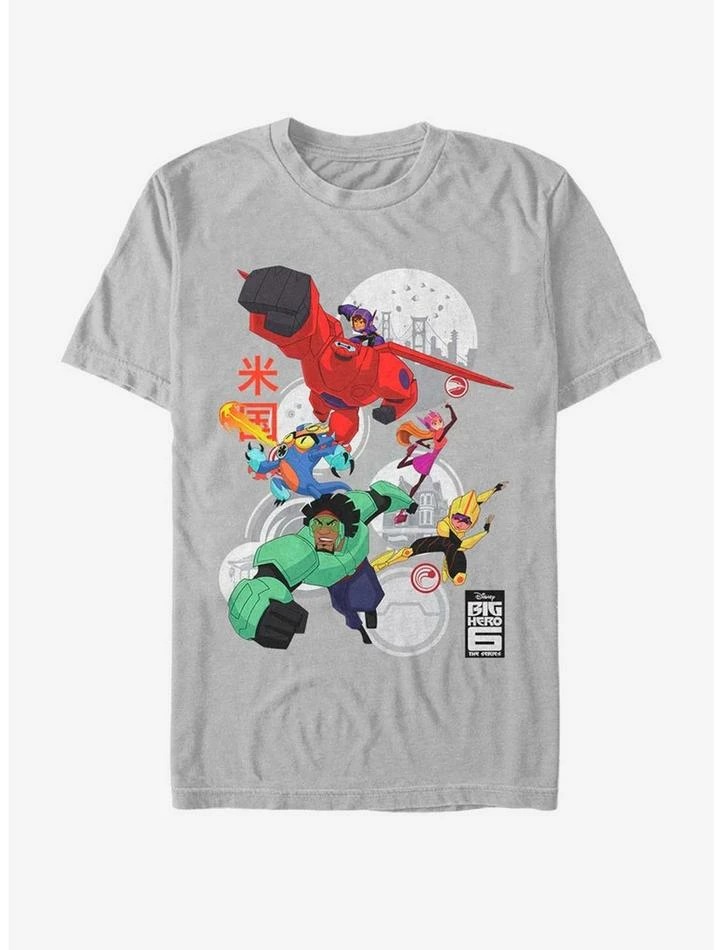 Discount 😀 Disney Pixar Big Hero 6 Robo Team T-Shirt ⭐