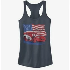 Cheap 🌟 Disney Pixar Cars Lightning Flag 👧 Girls Tank 🔔
