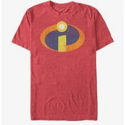 Best deal 🔔 Disney Pixar The Incredibles Incredibles Emblem Retro T-Shirt 👍