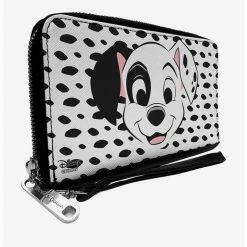 New 🌟 Buckle-Down Disney 101 Dalmatians Patch Spots Zip Wallet ❤️