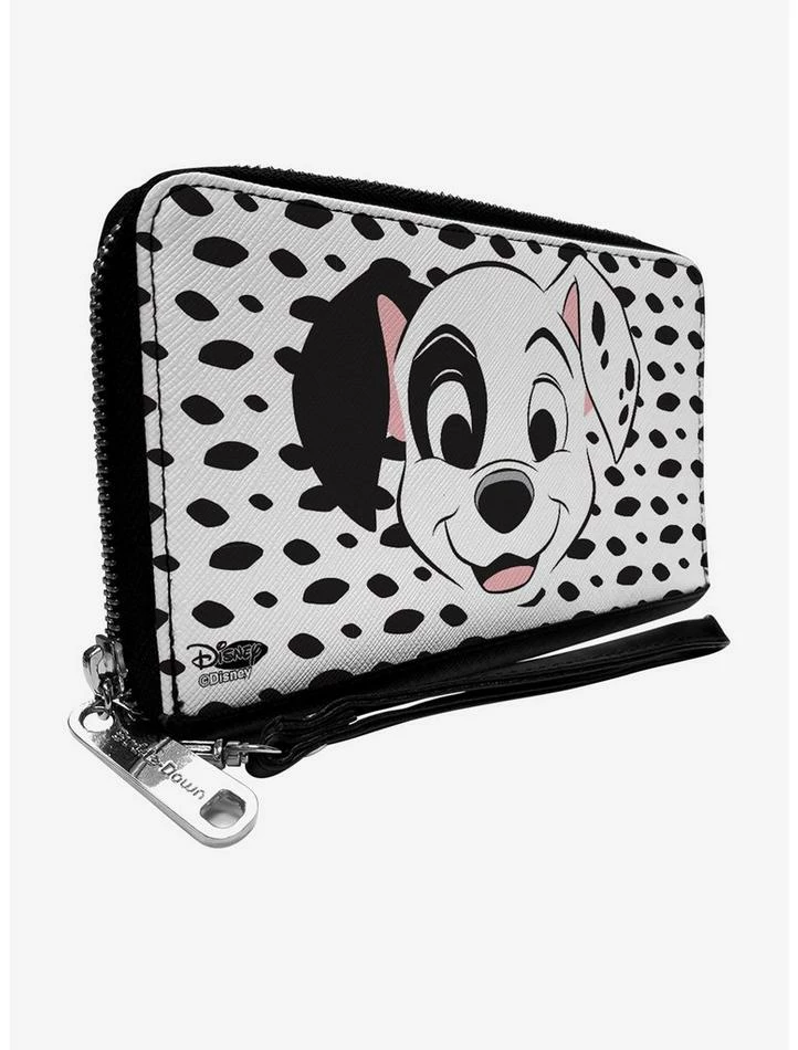 New 🌟 Buckle-Down Disney 101 Dalmatians Patch Spots Zip Wallet ❤️