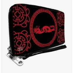 Deals ๐ Disney Mulan Dragon Icon Zip Around Wallet ๐