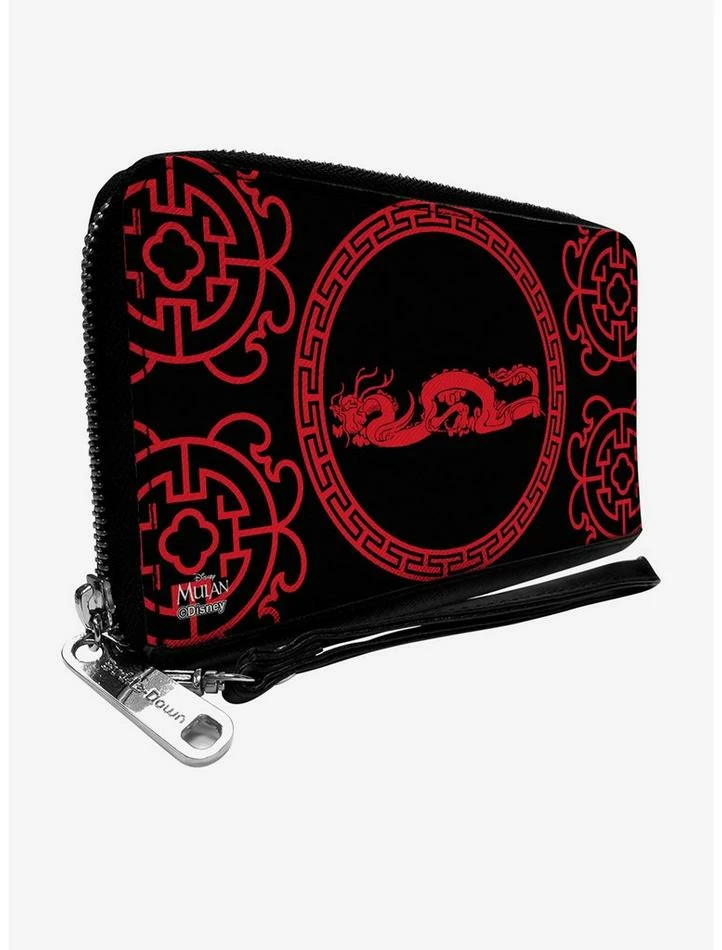Deals 👍 Disney Mulan Dragon Icon Zip Around Wallet 🛒