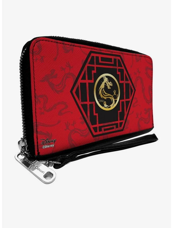 Budget โญ Disney Mulan Mushu Cri-kee Lattice Zip Around Wallet ๐คฉ