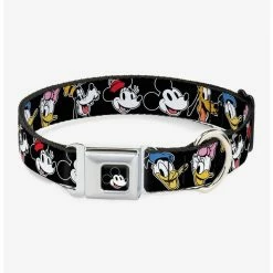Budget 🛒 Disney The Sensational Six Smiling Faces Seatbelt Buckle 🐶 Dog Collar ❤️