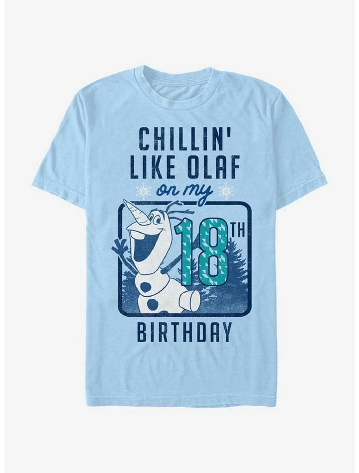 Budget 🥰 Disney Frozen Olaf 🥳 Birthday 18 T-Shirt ✨