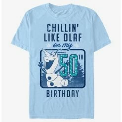 Discount 🔥 Disney Frozen Olaf 🥳 Birthday 50 T-Shirt 😍