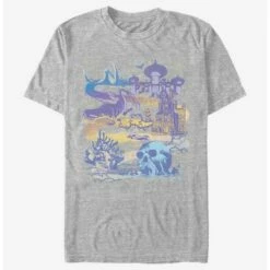 Top 10 👍 Disney Villains Villains Map T-Shirt 👍