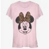 Brand new 🧨 Disney Mickey Mouse Modern Minnie Face Leopard 👧 Girls T-Shirt 🛒