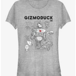 Flash Sale 🔥 Disney DuckTales Gizomoduck Schematic 👧 Girls T-Shirt 🛒