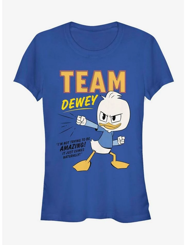 Brand new 🥰 Disney DuckTales Team Dewey 👧 Girls T-Shirt 😀