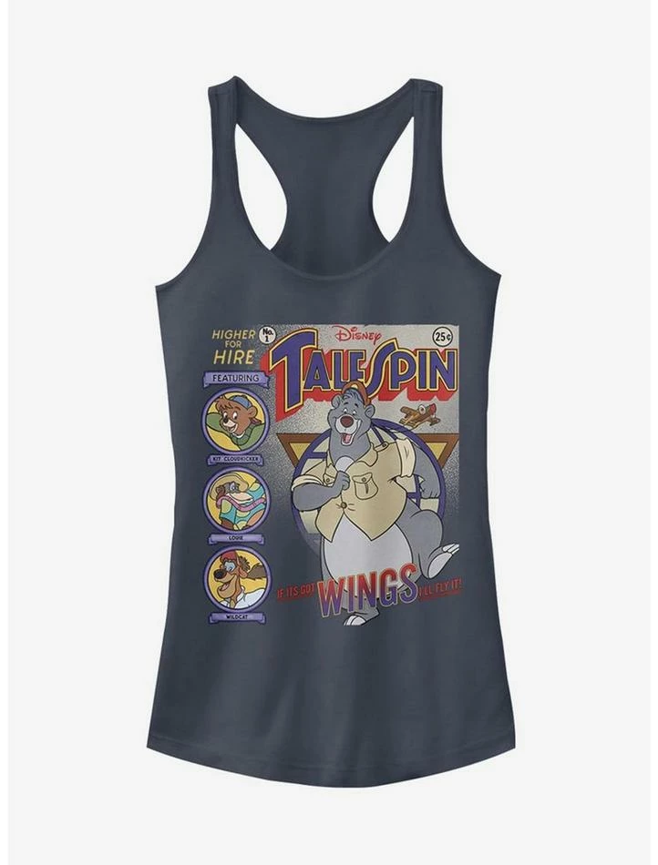 Brand new 🔔 Disney TaleSpin Tales Cover 👧 Girls Tank 🎉