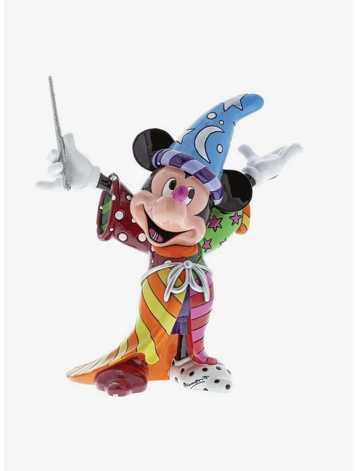 Budget 🎉 Disney Mickey Mouse Romero Britto Sorcerer Mickey Figurine ⌛ - Image 2