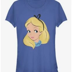 Best Sale ✨ Disney Alice In Wonderland Big Face 👧 Girls T-Shirt ✨