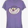 Cheapest 😍 Disney Alice In Wonderland Cheshire Big Face 👧 Girls T-Shirt ❤️