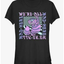 Promo ✔️ Disney Alice In Wonderland Mad Here Trip 👧 Girls T-Shirt 😀