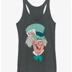 Cheap 😀 Disney Alice In Wonderland Mad Hatter Big Face 👧 Girls Tank ❤️