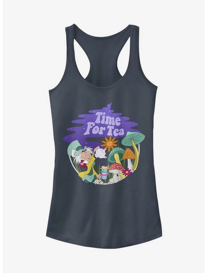Cheapest ✔️ Disney Alice In Wonderland Tea Time Filled 👧 Girls Tank 💯