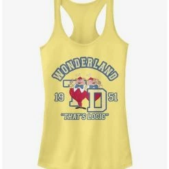 Best deal ✔️ Disney Alice In Wonderland Tweedle Collegiate 👧 Girls Tank 😉
