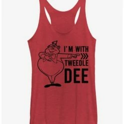 Coupon 😉 Disney Alice In Wonderland Tweedle Dee Dum Dee 👧 Girls Tank 🔥