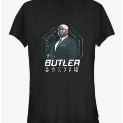 Hot Sale 😀 Disney Artemis Fowl Butler Hero Shot 👧 Girls T-Shirt 💯