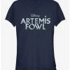 Brand new 🔔 Disney Artemis Fowl Metallic Logo 👧 Girls T-Shirt 😍