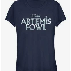 Brand new 🔔 Disney Artemis Fowl Metallic Logo 👧 Girls T-Shirt 😍