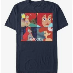 Coupon 👍 Extra Soft Disney The Little Mermaid Ariel Moods T-Shirt 👏