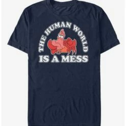 Deals 🔥 Extra Soft Disney The Little Mermaid World's A Mess T-Shirt 🧨