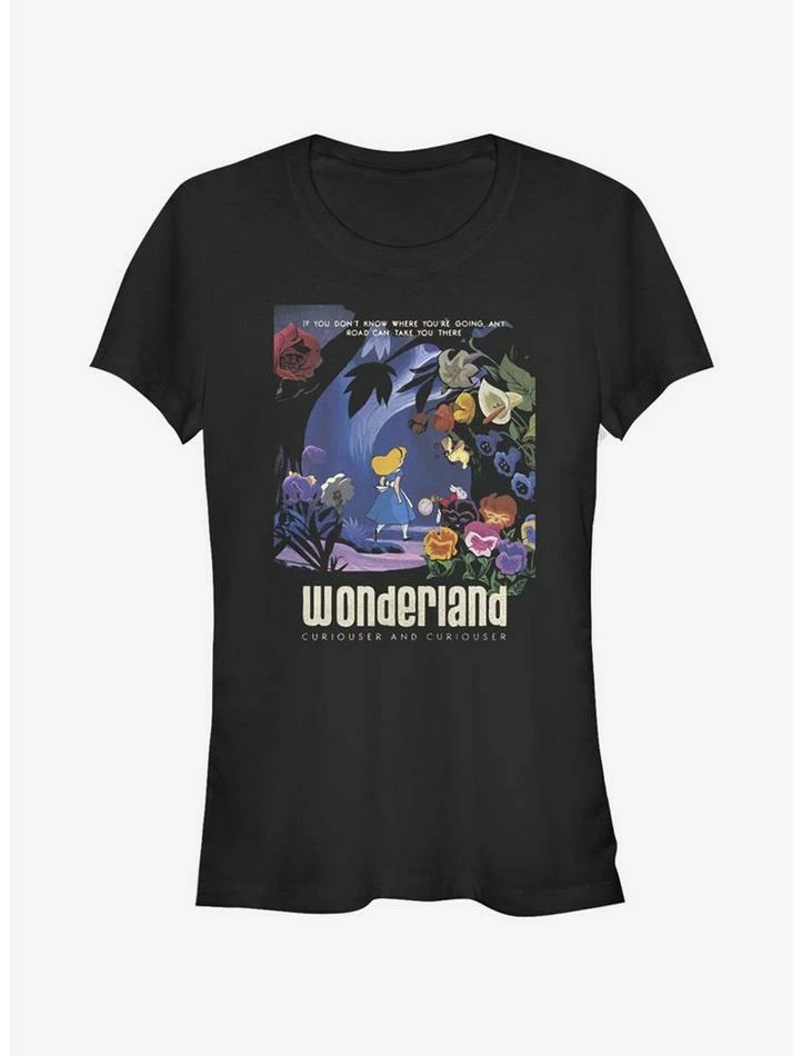 Flash Sale 🛒 Disney Alice In Wonderland Curiouser 👧 Girls T-Shirt 🔥 - Image 3