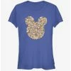 New ❤️ Disney Mickey Mouse Floral Mickey Head 👧 Girls T-Shirt 🧨