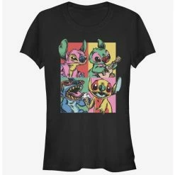 Discount 🥰 Disney Lilo & Stitch Grunge Stitch 👧 Girls T-Shirt ✨