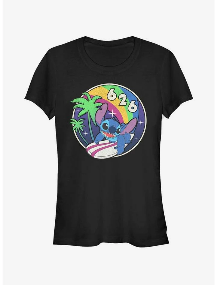 Best reviews of ๐ Disney Lilo & Stitch Retro Rainbow ๐ง Girls T-Shirt โ๏ธ