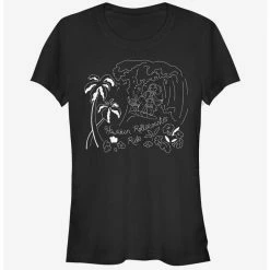 Brand new 🎉 Disney Lilo & Stitch Stitch Surf Line Art 👧 Girls T-Shirt 💯