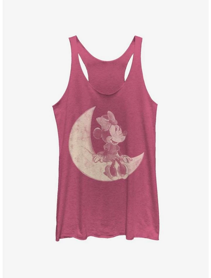Brand new 🔔 Disney Mickey Mouse Minnie On The Moon 👧 Girls Tank 🔔