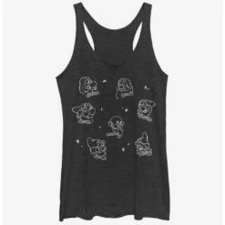 Hot Sale ⭐ Disney Snow White And The Seven Dwarfs Many Dwarves 👧 Girls Tank 😍