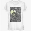 Discount 🎉 Disney The Nightmare Before 🎄 Christmas Spiral HIll Painting Classic 👧 Girls T-Shirt 🔔