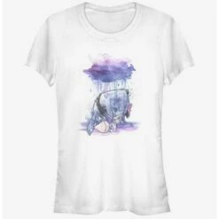 Deals ❤️ Disney Winnie The Pooh Watercolor Eeyore 👧 Girls T-Shirt 🔥