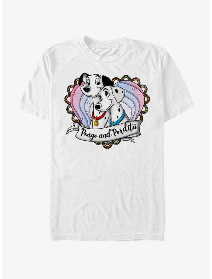 Coupon 👍 Disney 101 Dalmatians Pong And Perdita T-Shirt ⌛