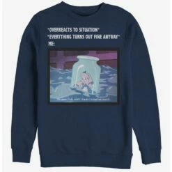 Buy 🔥 Disney Alice In Wonderland Anxiety Meme Crew Sweatshirt 😀