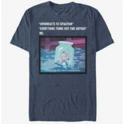 Cheap 🔔 Disney Alice In Wonderland Anxiety Meme T-Shirt 👏