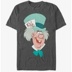 New 🤩 Disney Alice In Wonderland Mad Hatter Big Face T-Shirt 👏