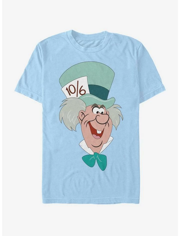 Cheap ๐ Disney Alice In Wonderland Mad Hatter Big Face T-Shirt ๐ฅ - Image 2