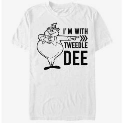 Best Sale 🎉 Disney Alice In Wonderland I'm With Tweedle Dee T-Shirt ⭐