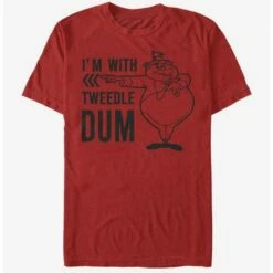 Best Pirce 😍 Disney Alice In Wonderland I'm With Tweedle Dum T-Shirt 🧨